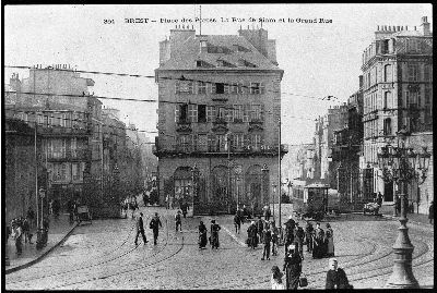 Carte Postale Ancienne – Brest – Place Des Portes – Bretagne